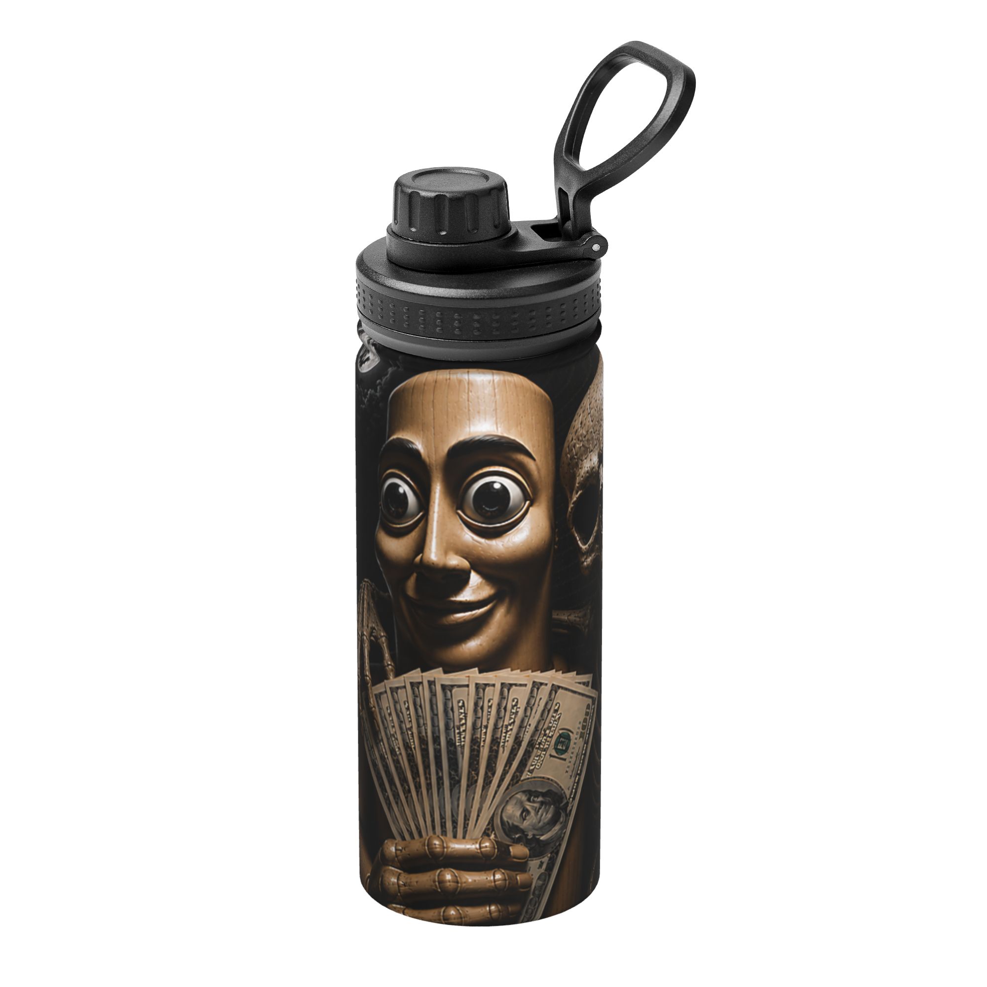 Sports Water Bottle Insulated - Tung Tung Tung Sahur İtalyan Meme
