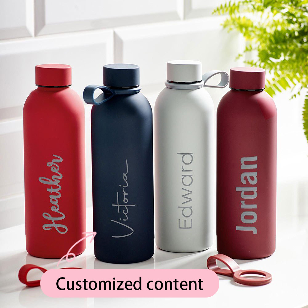 Sports Water Bottle Insulated - Kişiye Özel İsim Yazılı Paslanmaz Çelik