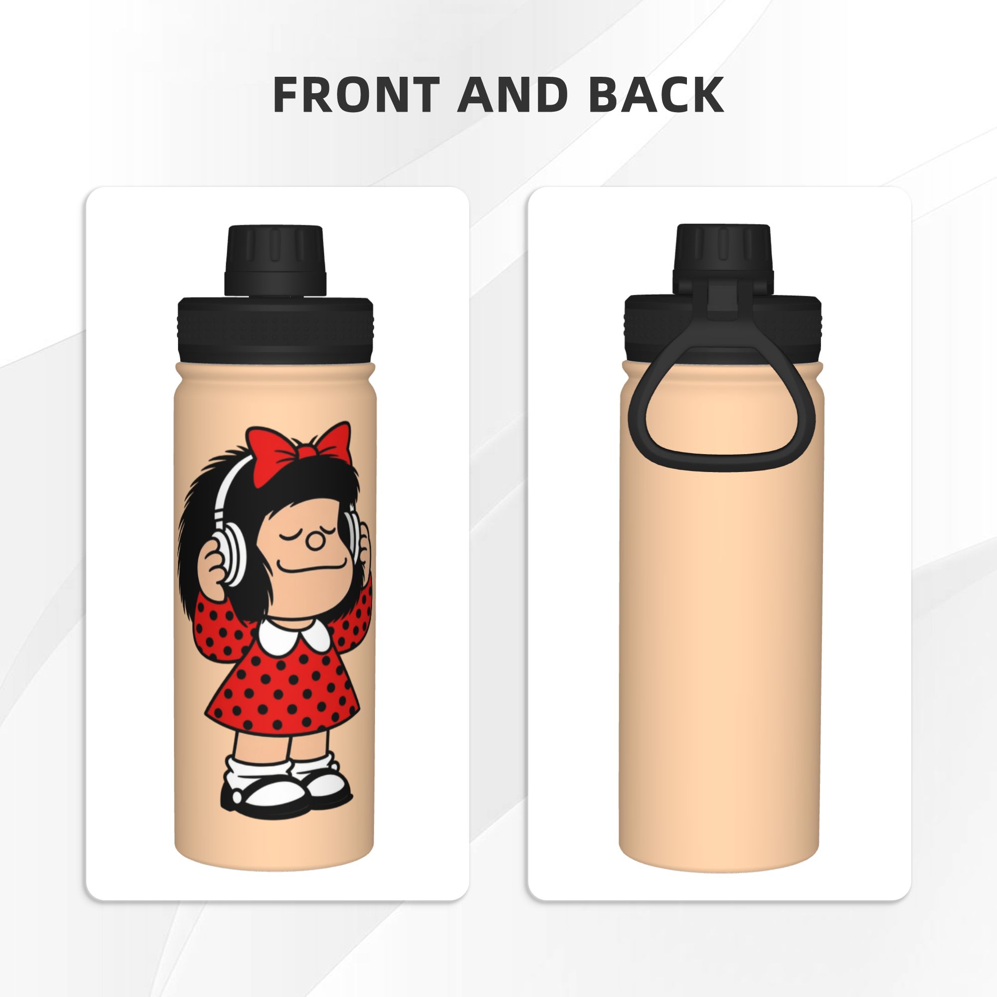Cartoon M-Mafaldas 18OZ Spor Y - Sports Water Bottle Insulated incelemesi ve fiyatı